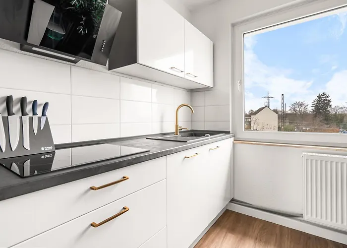 Lejlighed Smart - Near Essen, Oberhausen, Bottrop - Perfect For 6 Guests! Balcony - Netflix - Smart Tv *